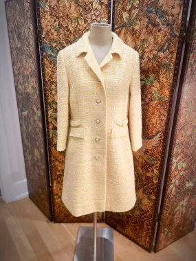 1960s Yellow Tweed Coat