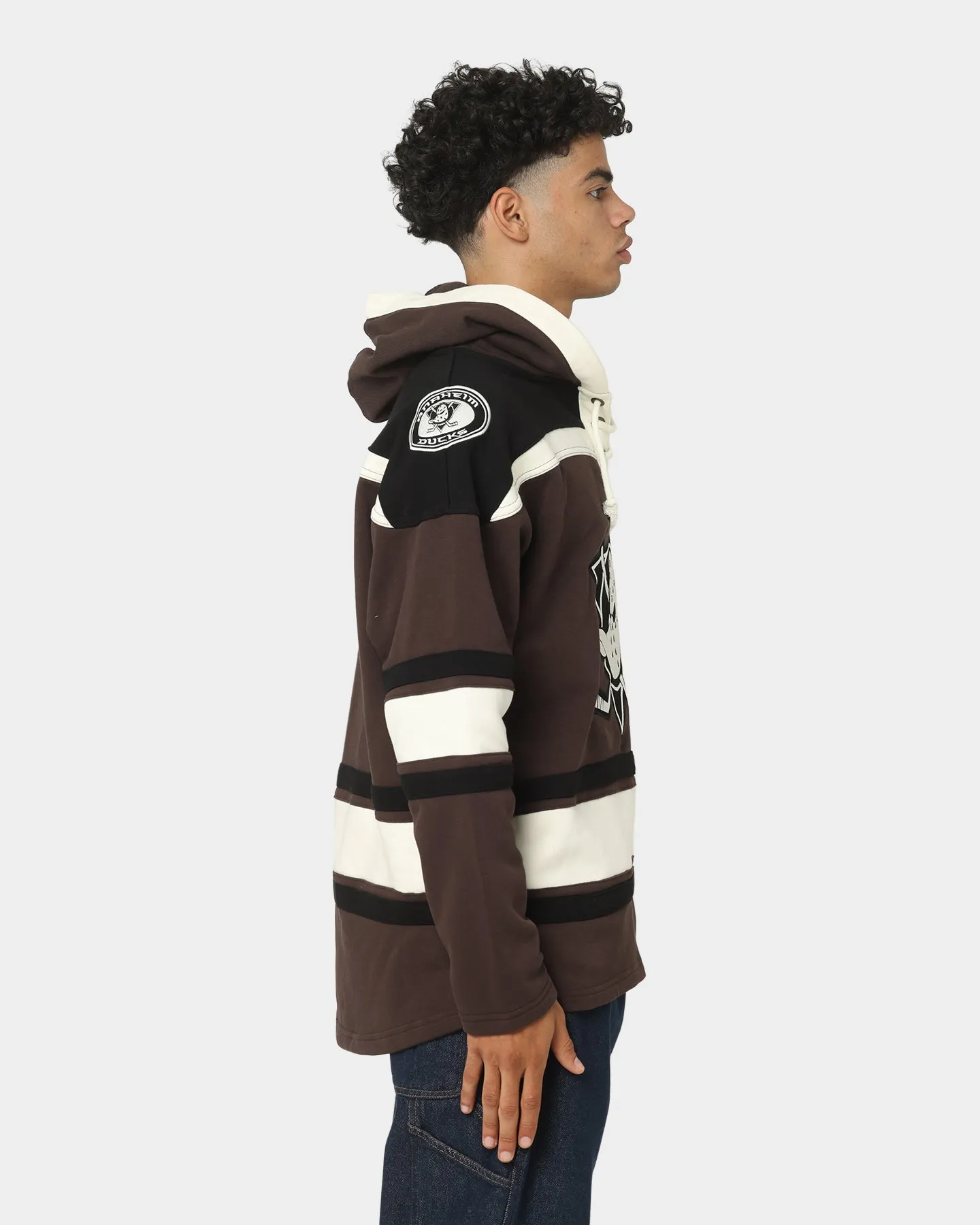 47 Brand Anaheim Ducks Superior Lacer Hoodie Brown