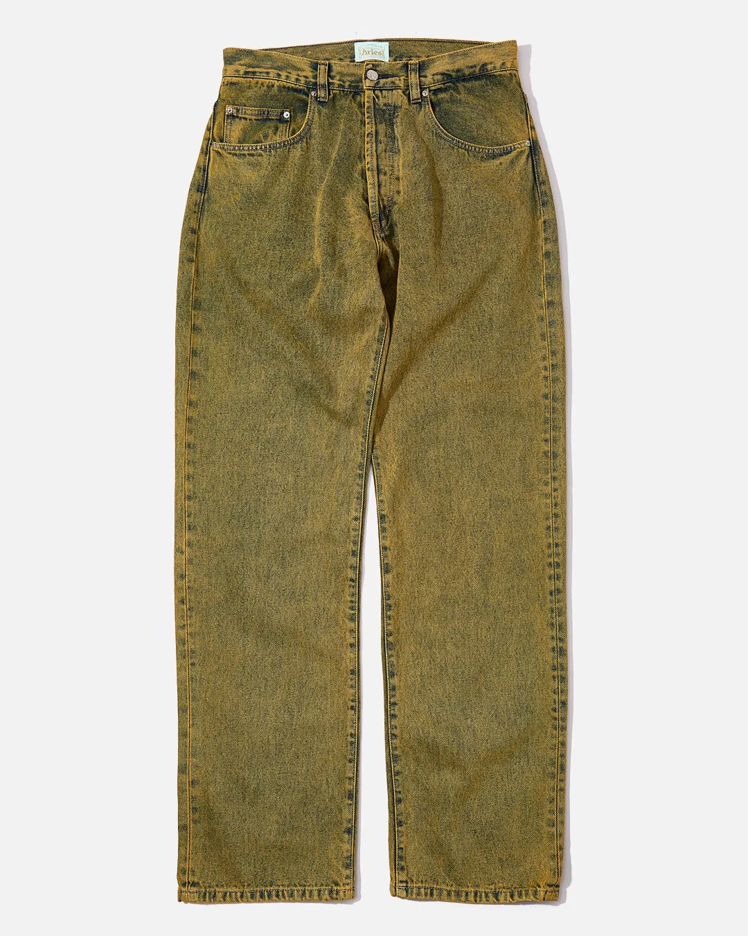 Acid Wash Batten Jean - Gold