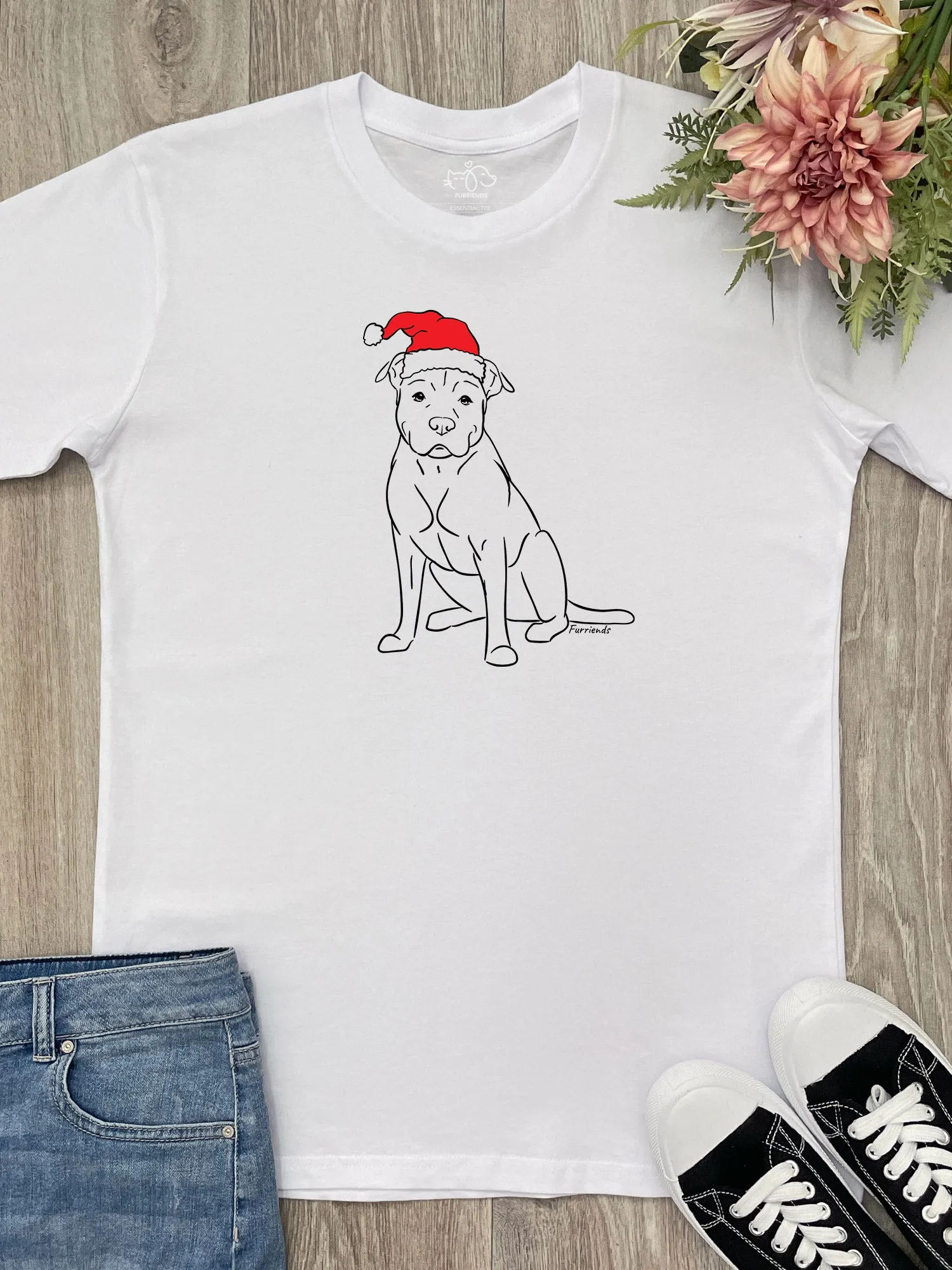 American Staffordshire Terrier Christmas Edition Essential Unisex Tee