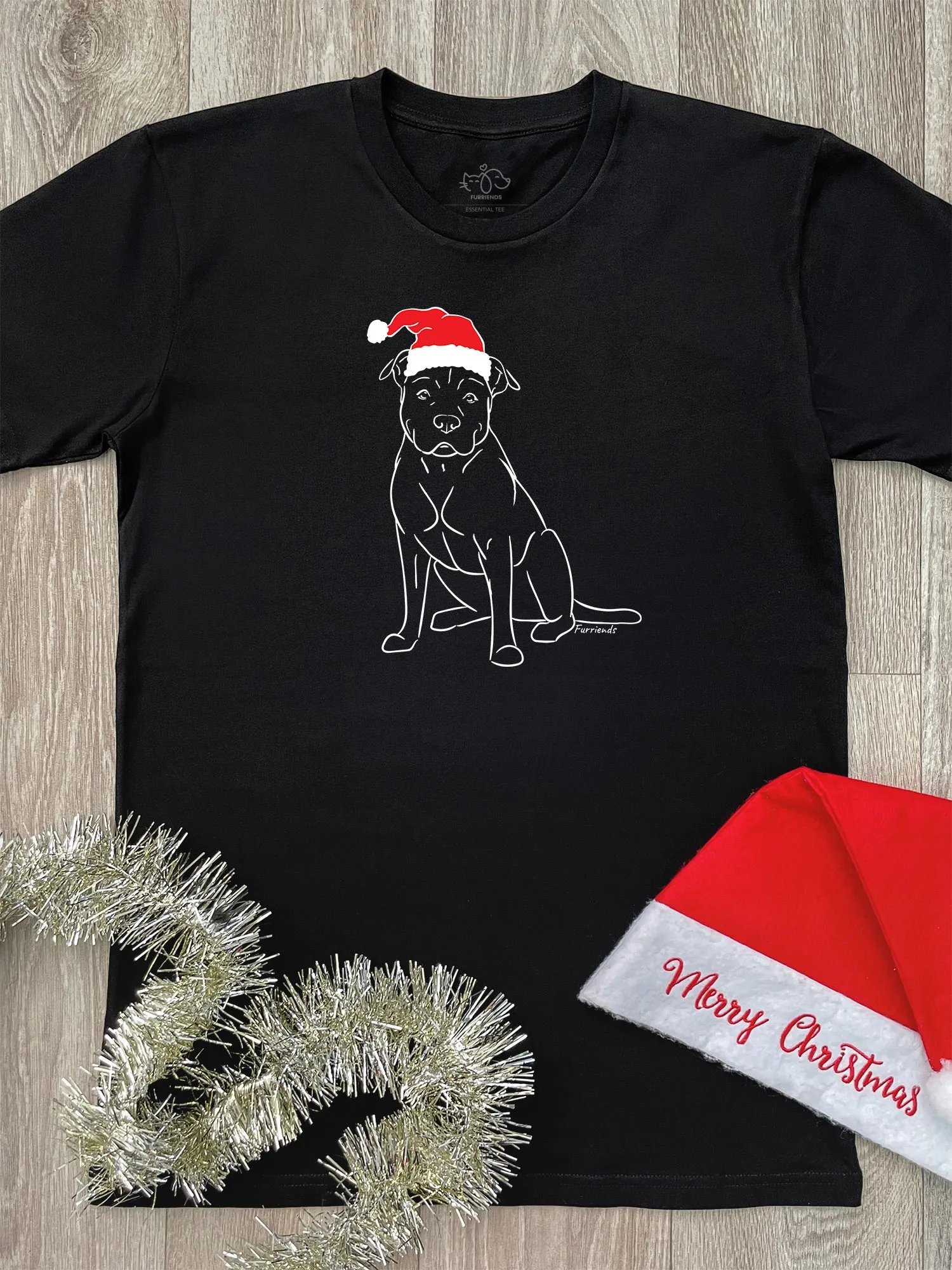 American Staffordshire Terrier Christmas Edition Essential Unisex Tee