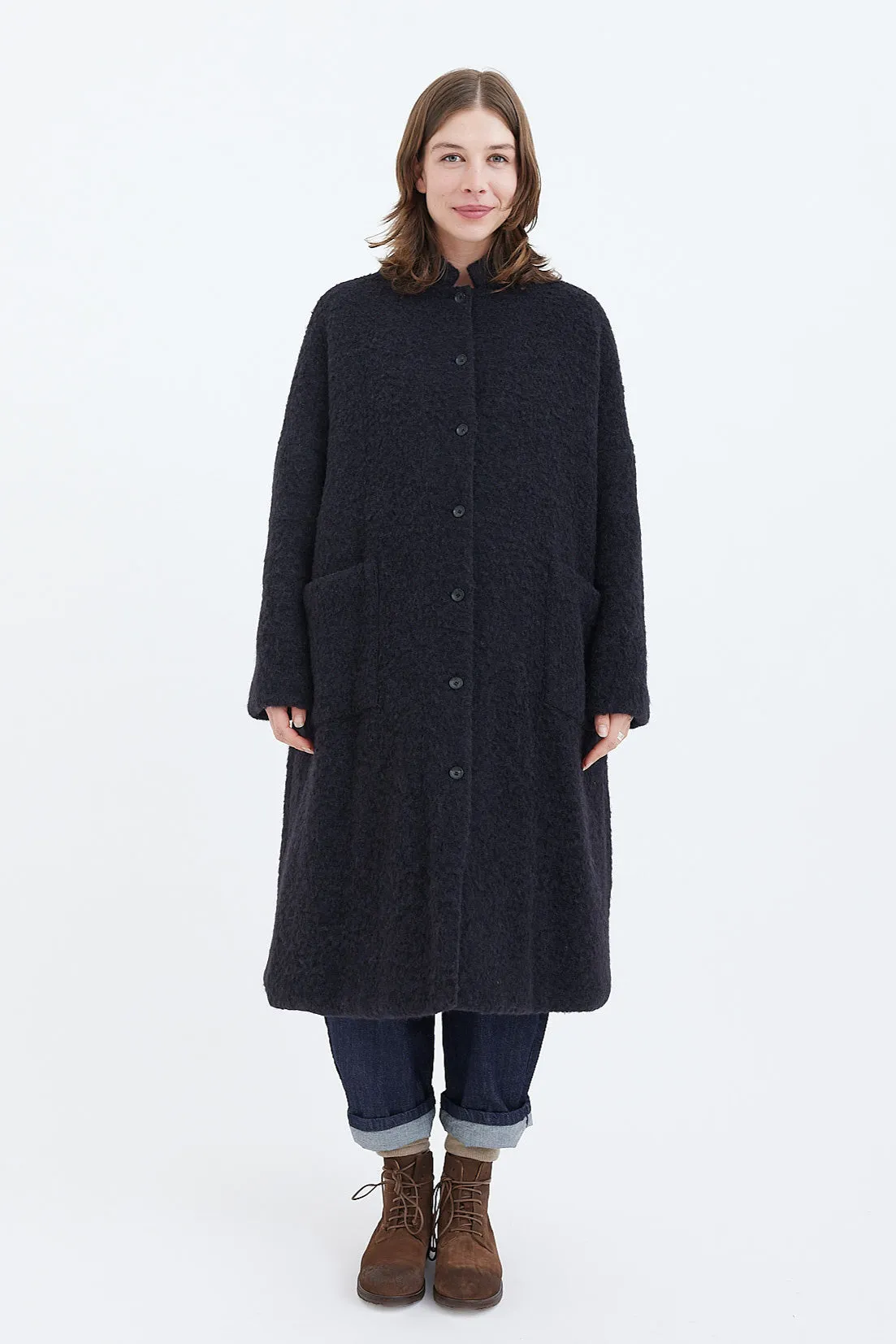 Apuntob - Alpaca Virgin Wool Coat - P1802/TS721