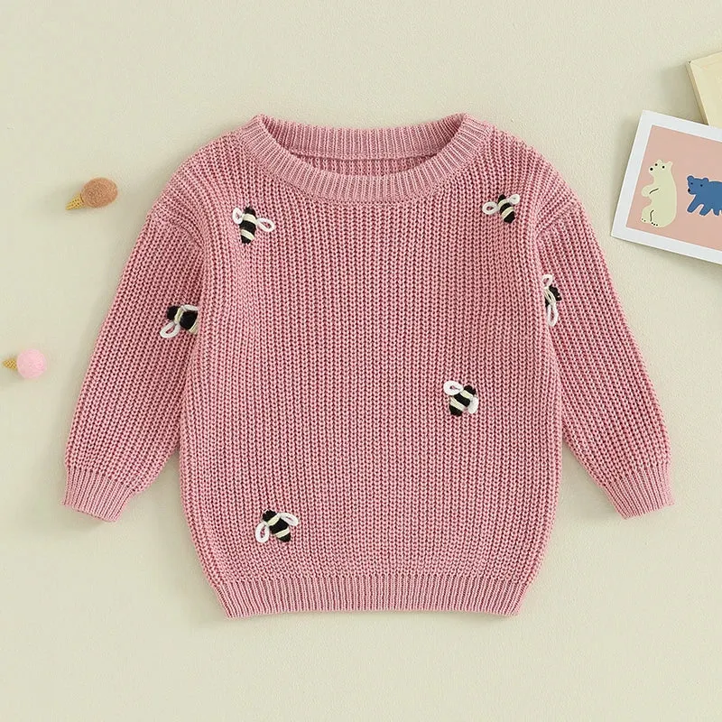 Baby (to 24M) Deluxe Girls Sweater - BUMBLEBEES