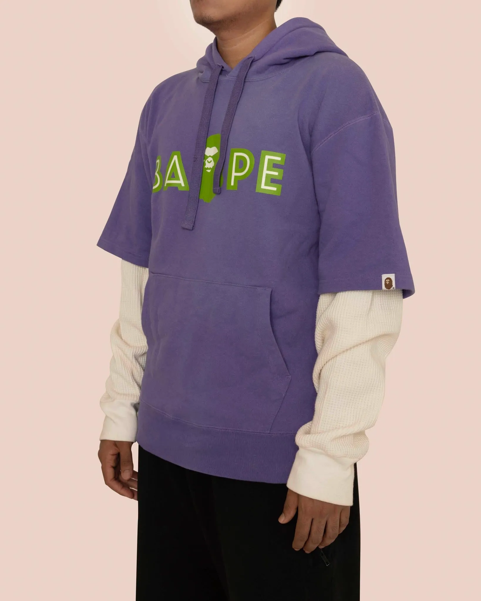 BAPE PURPLE MAD FACE HOODIE A BATHING APE