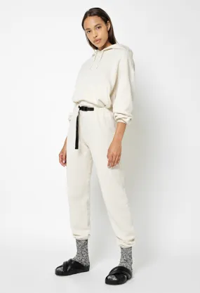 Belted Vintage Fleece Sweatpants / Cloud