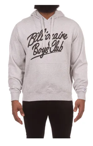 Billionaire Boys Club BB Script Hoodie Heather Grey 831-7309-HEATHER GREY