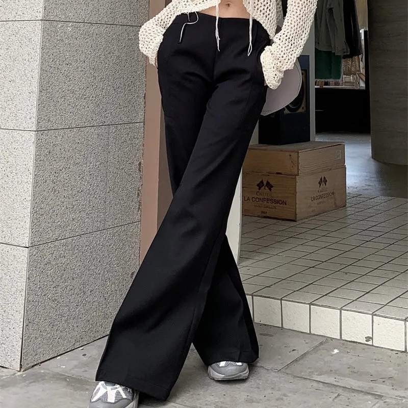 Black V-Waist Trousers