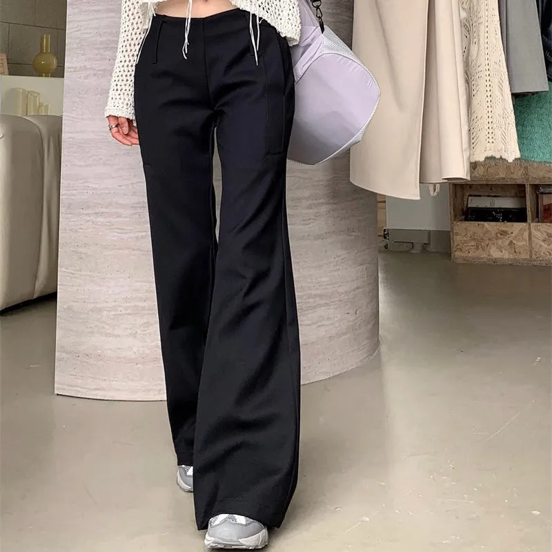 Black V-Waist Trousers