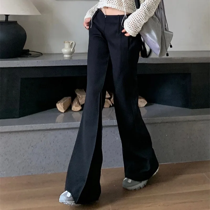 Black V-Waist Trousers