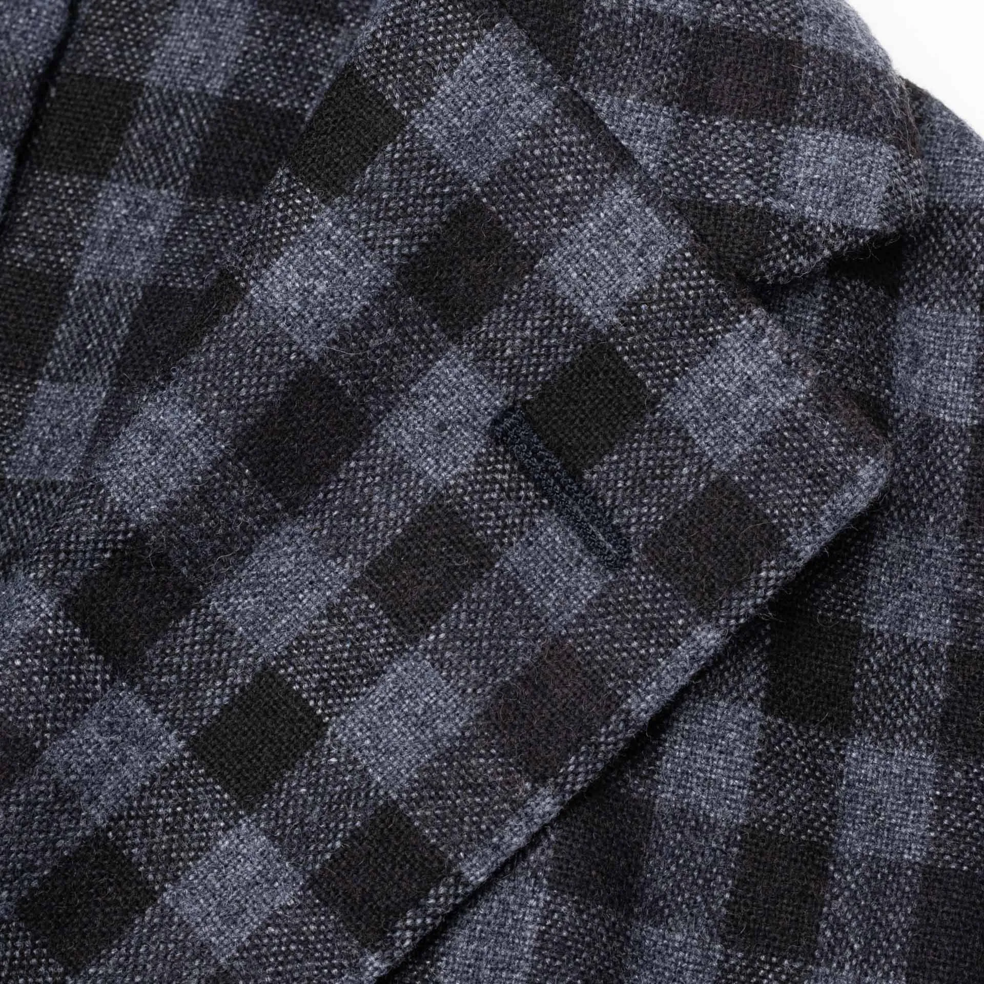 BOGLIOLI Milano "K. Jacket" Gray Gingham Plaid Wool Jacket EU 50 NEW US 40