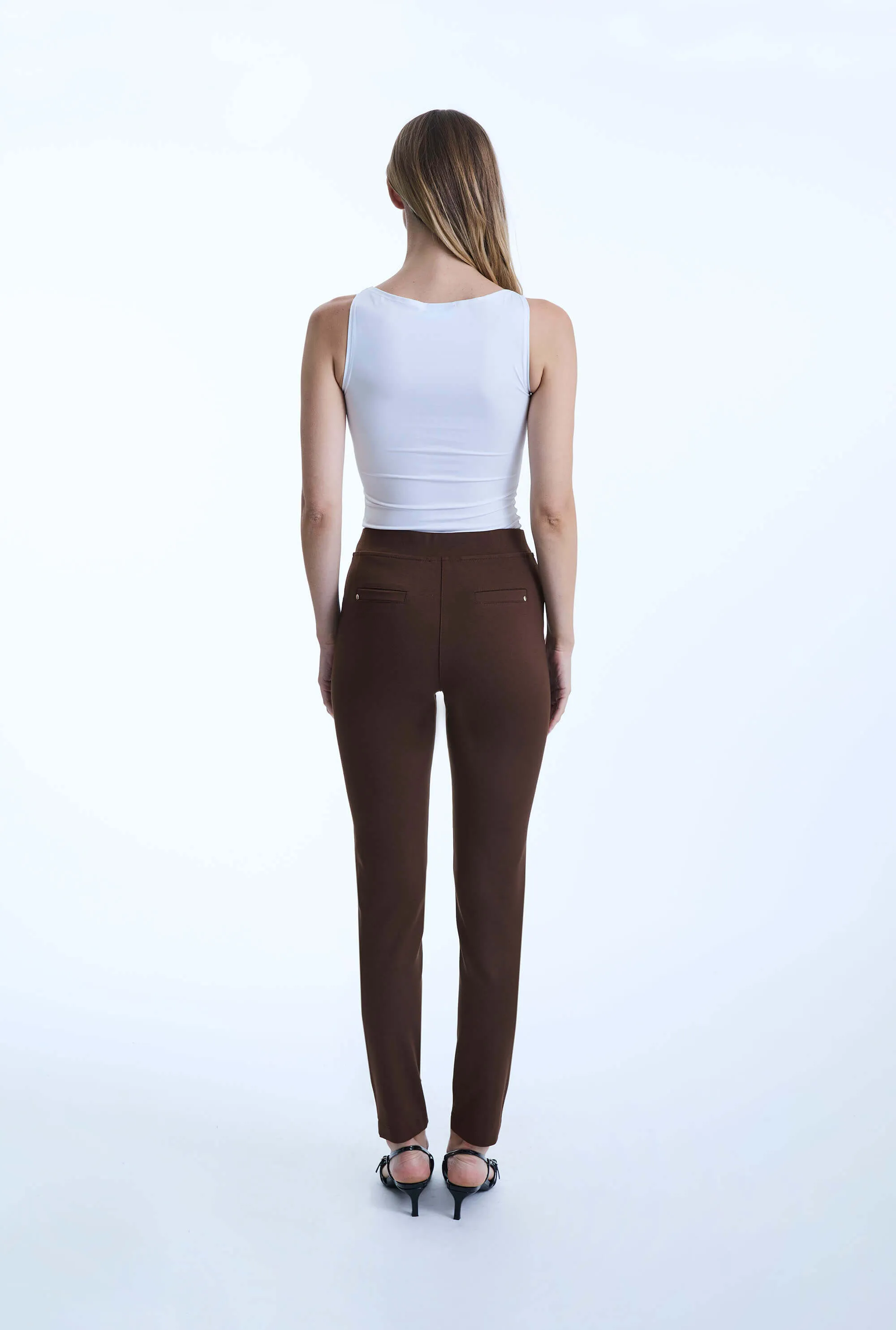 Brown Cigarette Trousers