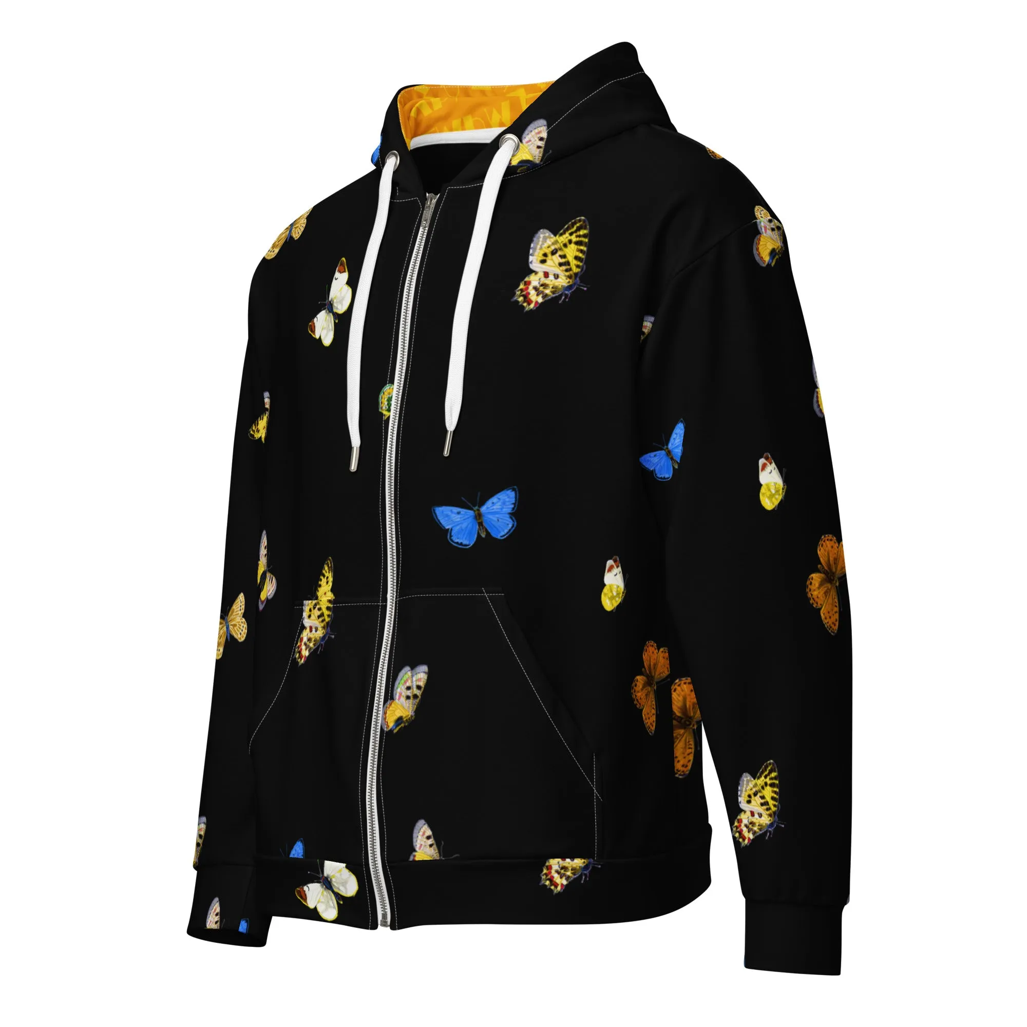 Butterfly Unisex zip hoodie