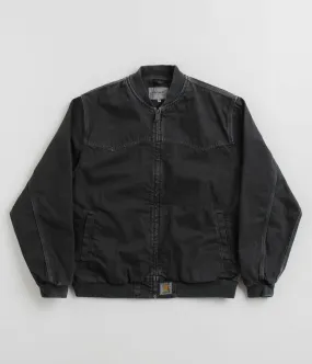 Carhartt OG Santa Fe Bomber Jacket - Stone Dyed Black