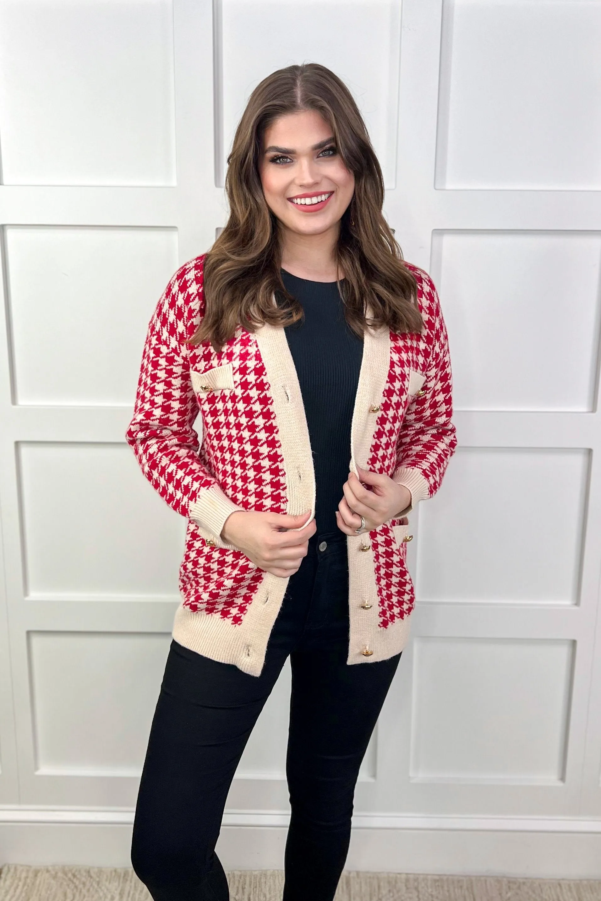 City of Love Houndstooth Jacket