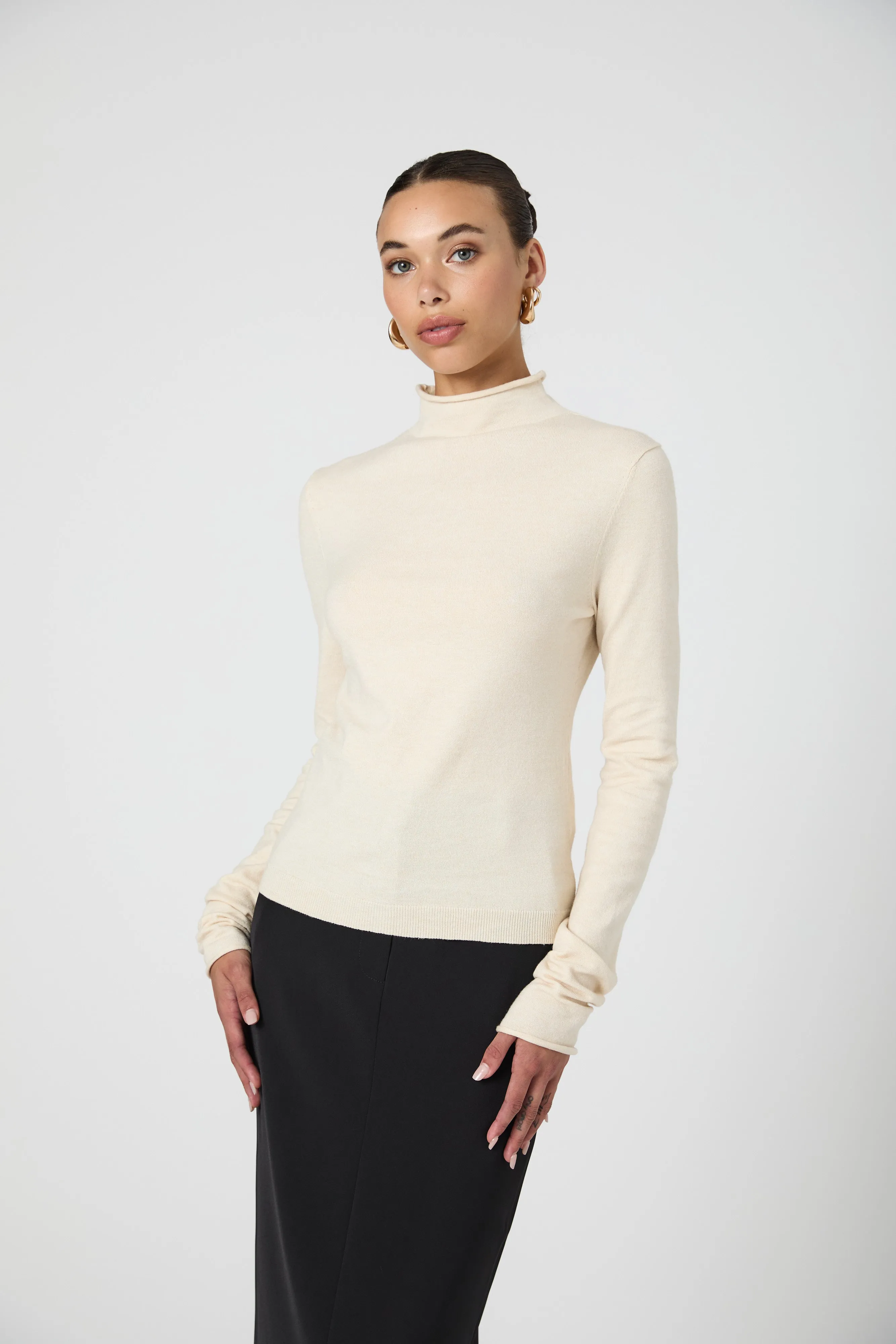 Cosysoft Fitted High Neck Sweater