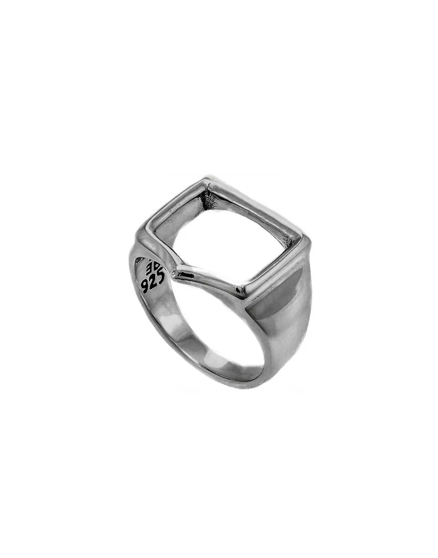 Eins Berlin Frame Ring silver