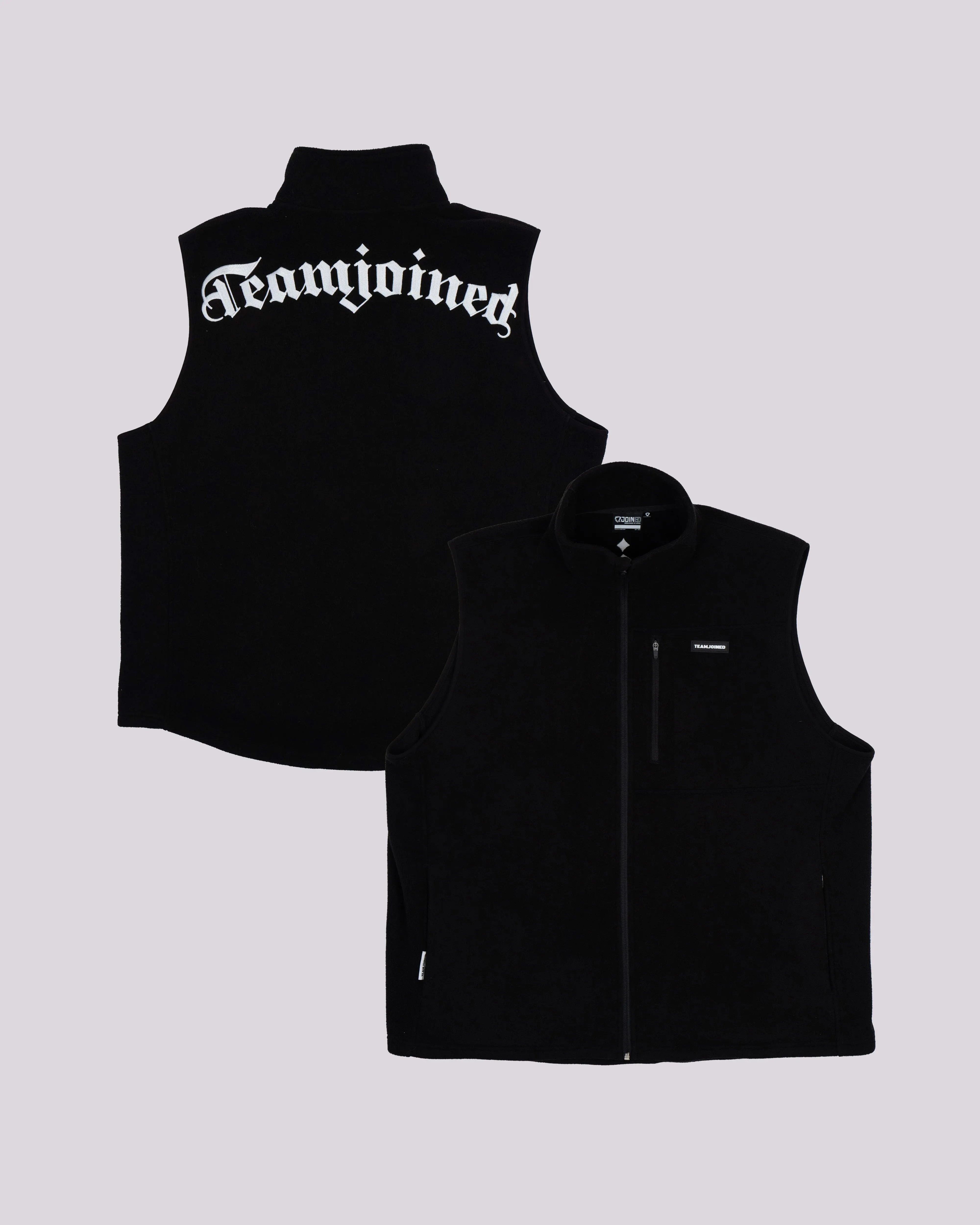 Embroidered Logo Sherpa Vest