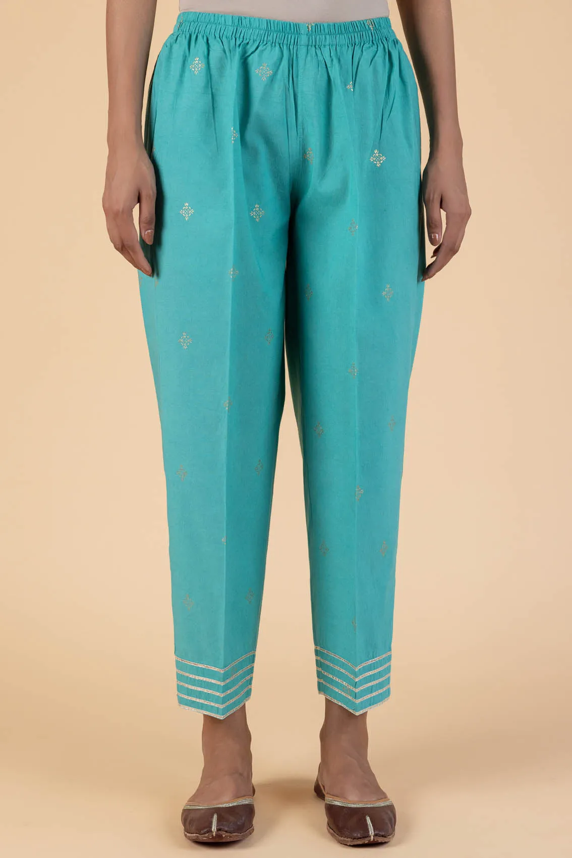 Firozi Wide Legged Trousers