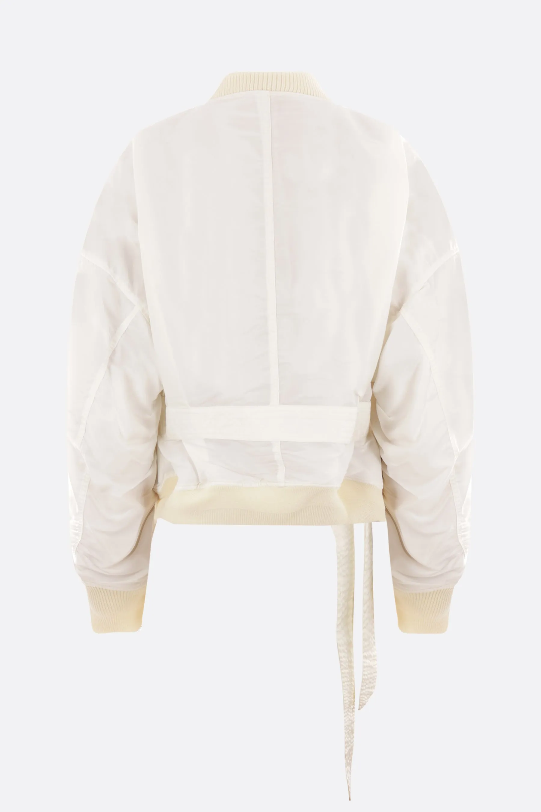 Flight nylon oversize bomber jacket