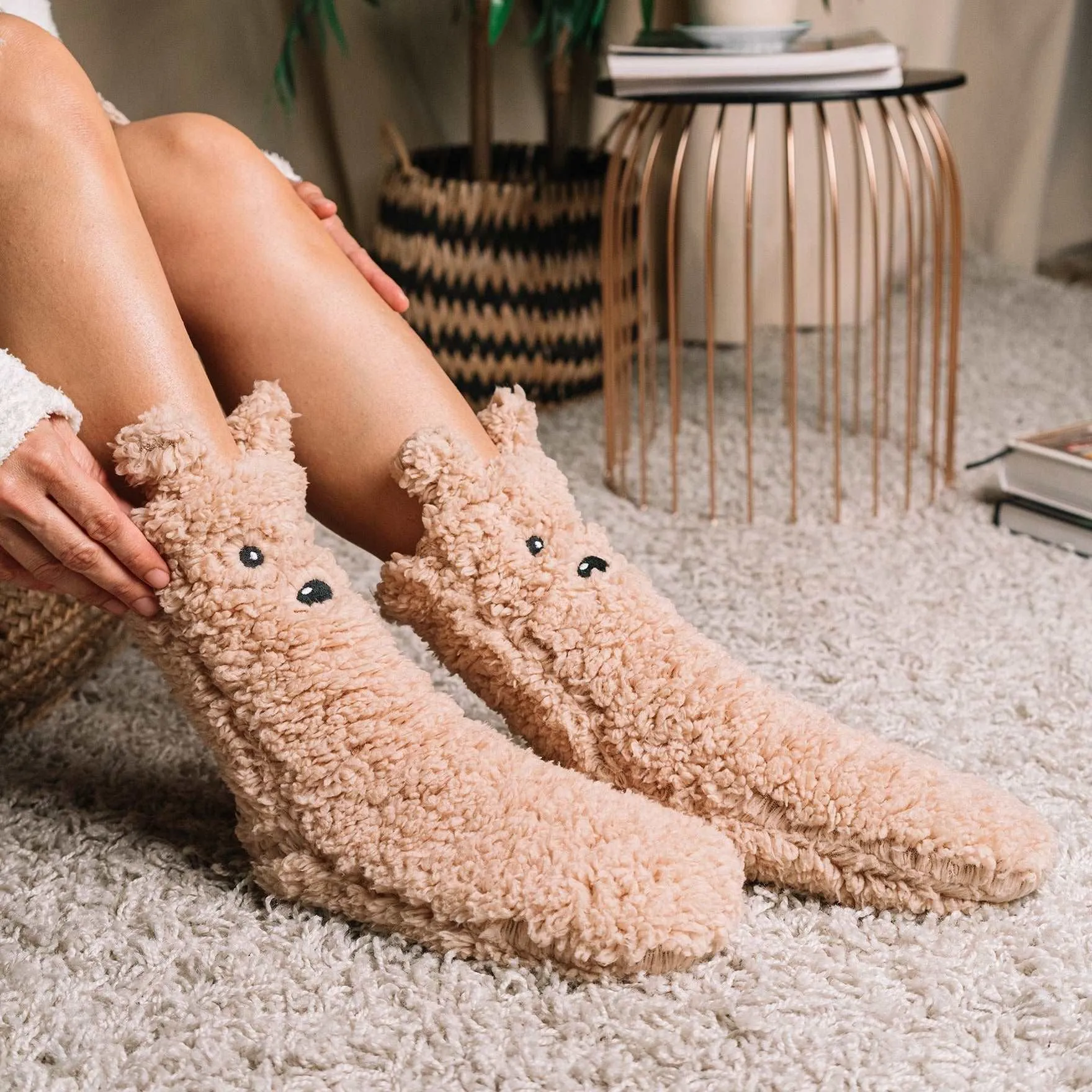 Furry Animal Barefoot Socks (Vuxna)