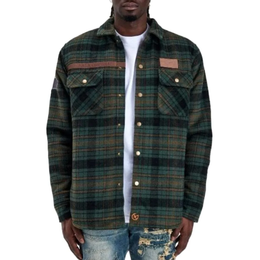 Gala Original Dazed Flannel Jacket (Army) G-H-23-014