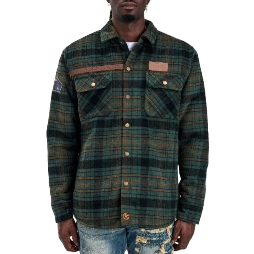 Gala Original Dazed Flannel Jacket (Army) G-H-23-014