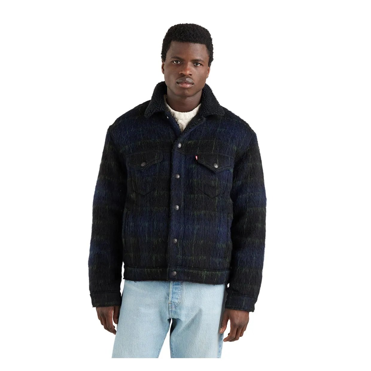 Giacca Levi's Vintage Fit Sherpa Blu / Nero