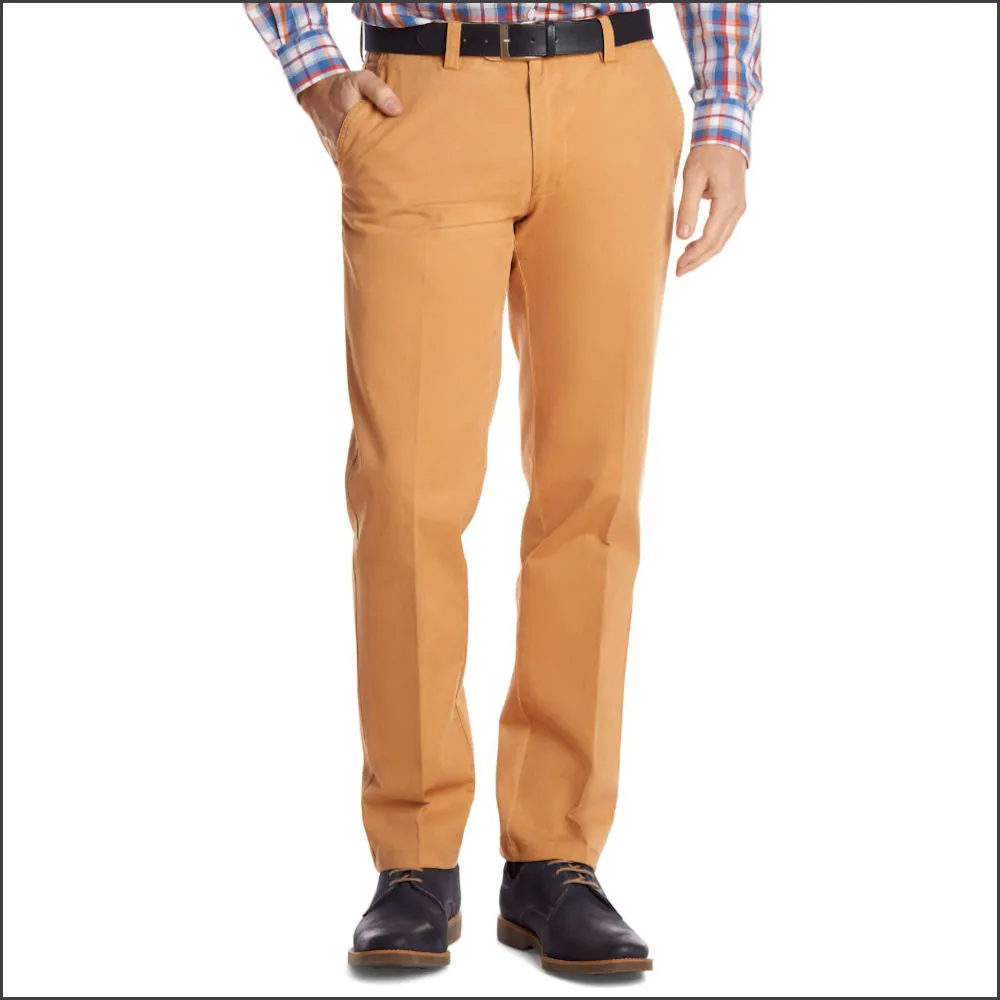 Gurteen Longford  Apricot Stretch Cotton Chino*