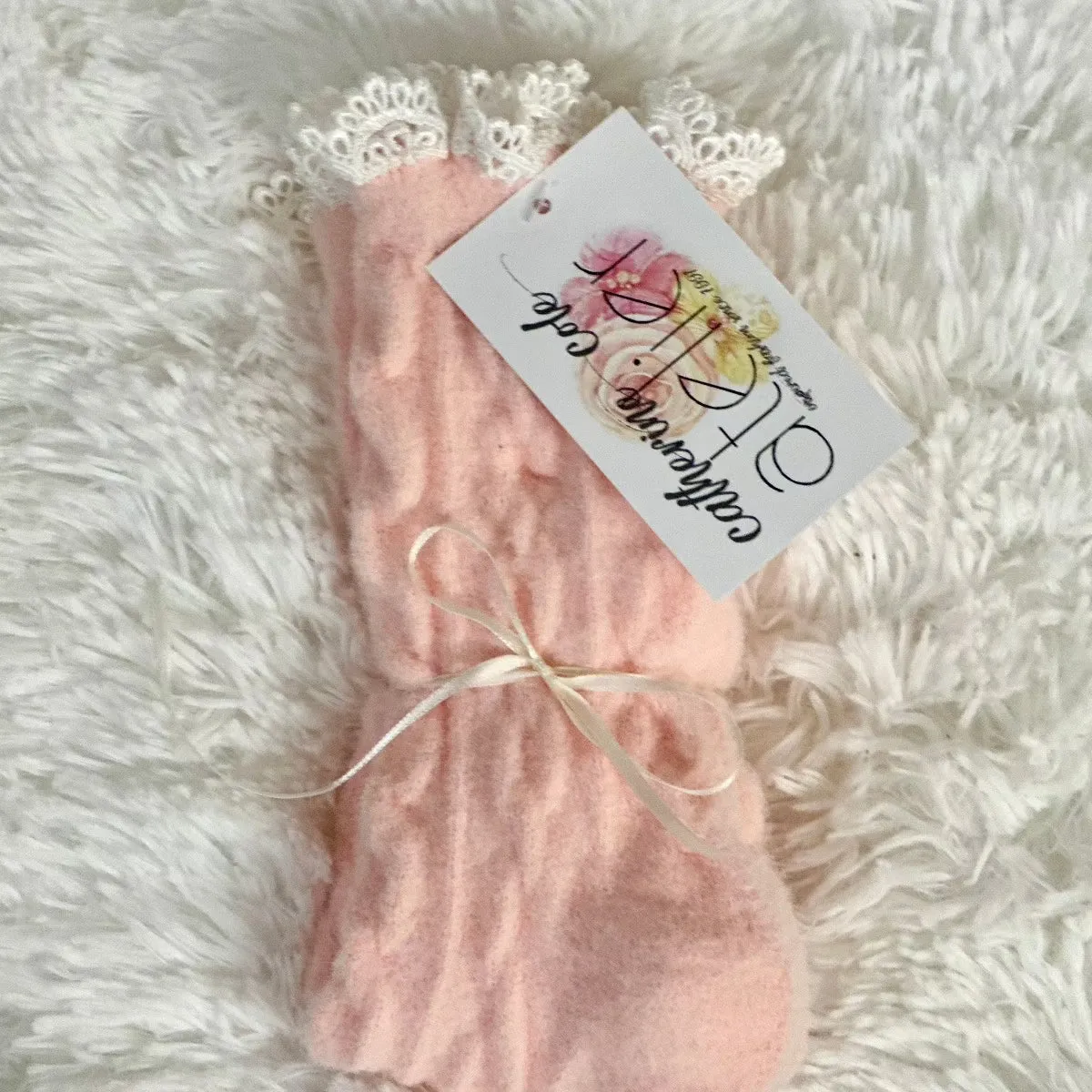 HEAVENLY ultra soft lace sock - pink