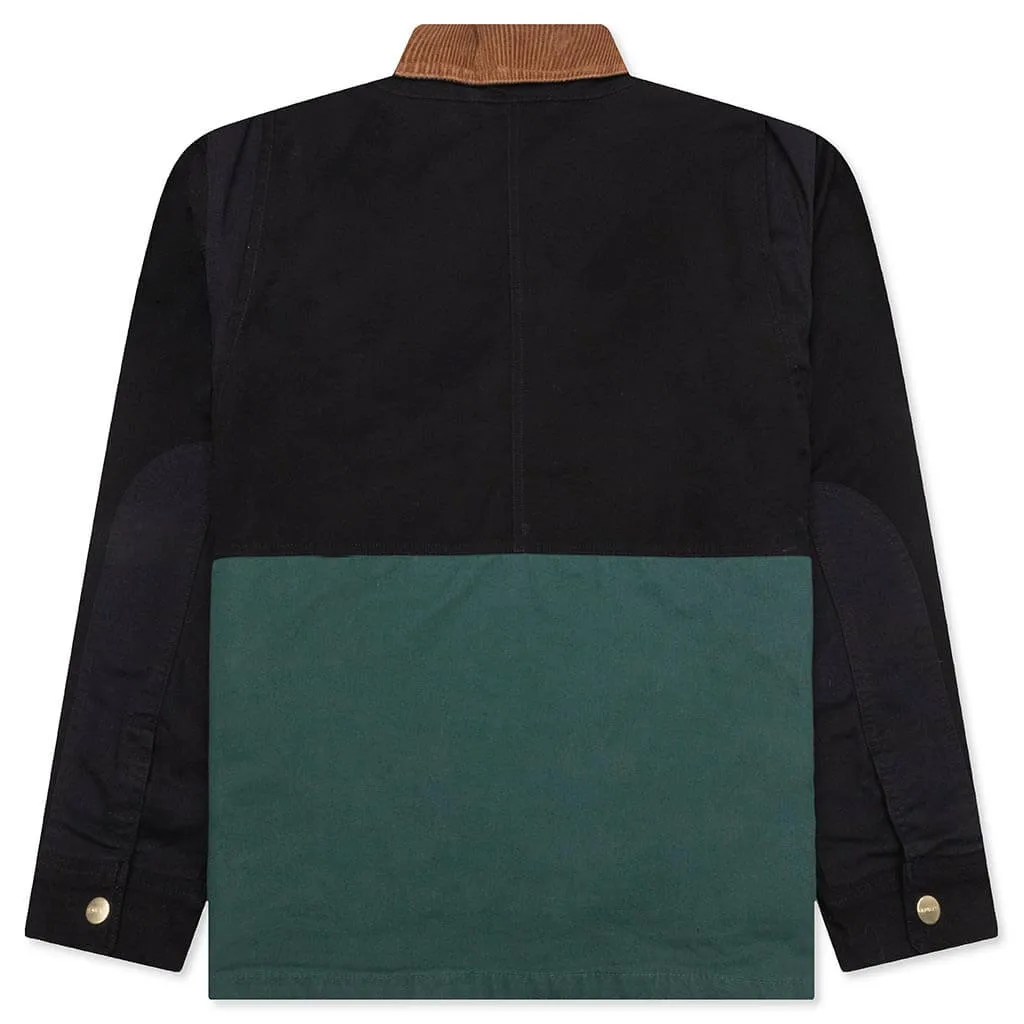 Heston Jacket - Black/Discovery Green