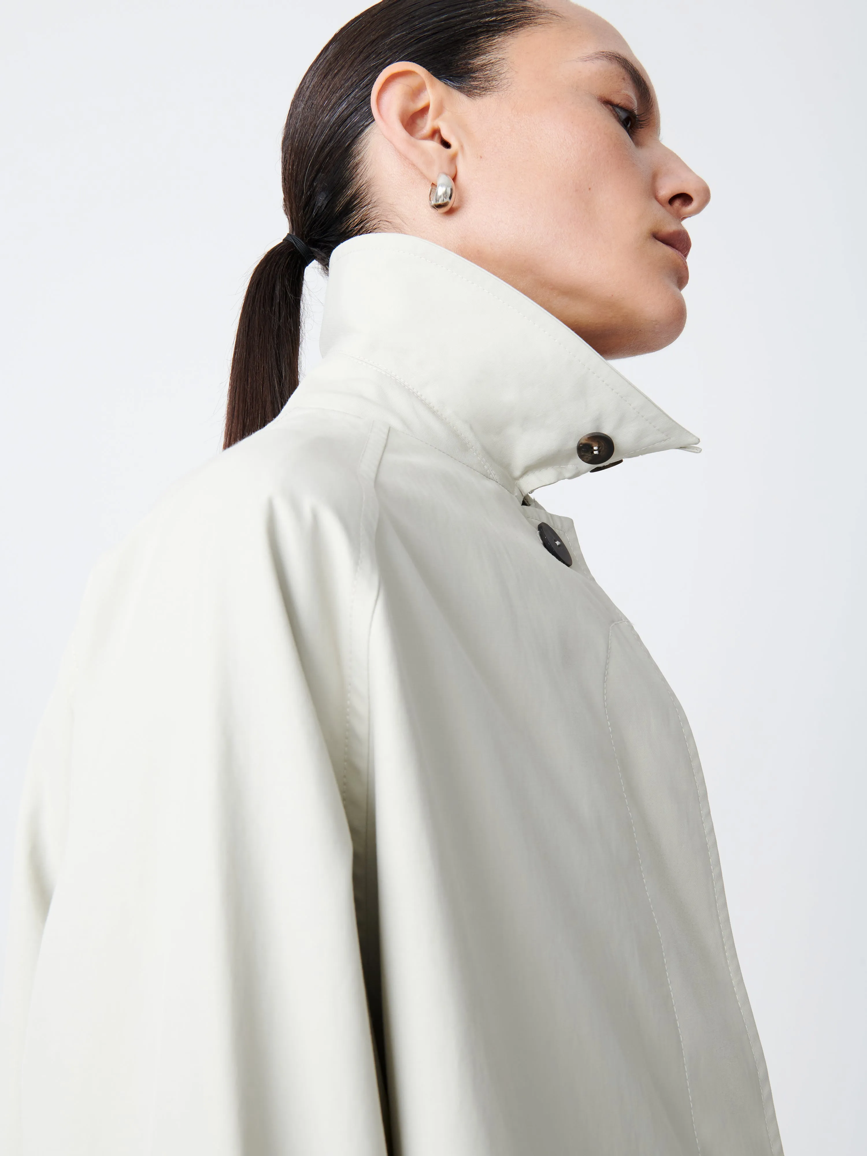 Holin Coated Cotton Coat in Dove