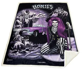 HOMIES - Sherpa JOKERS TOWN - 50" x 60" Throw Blanket