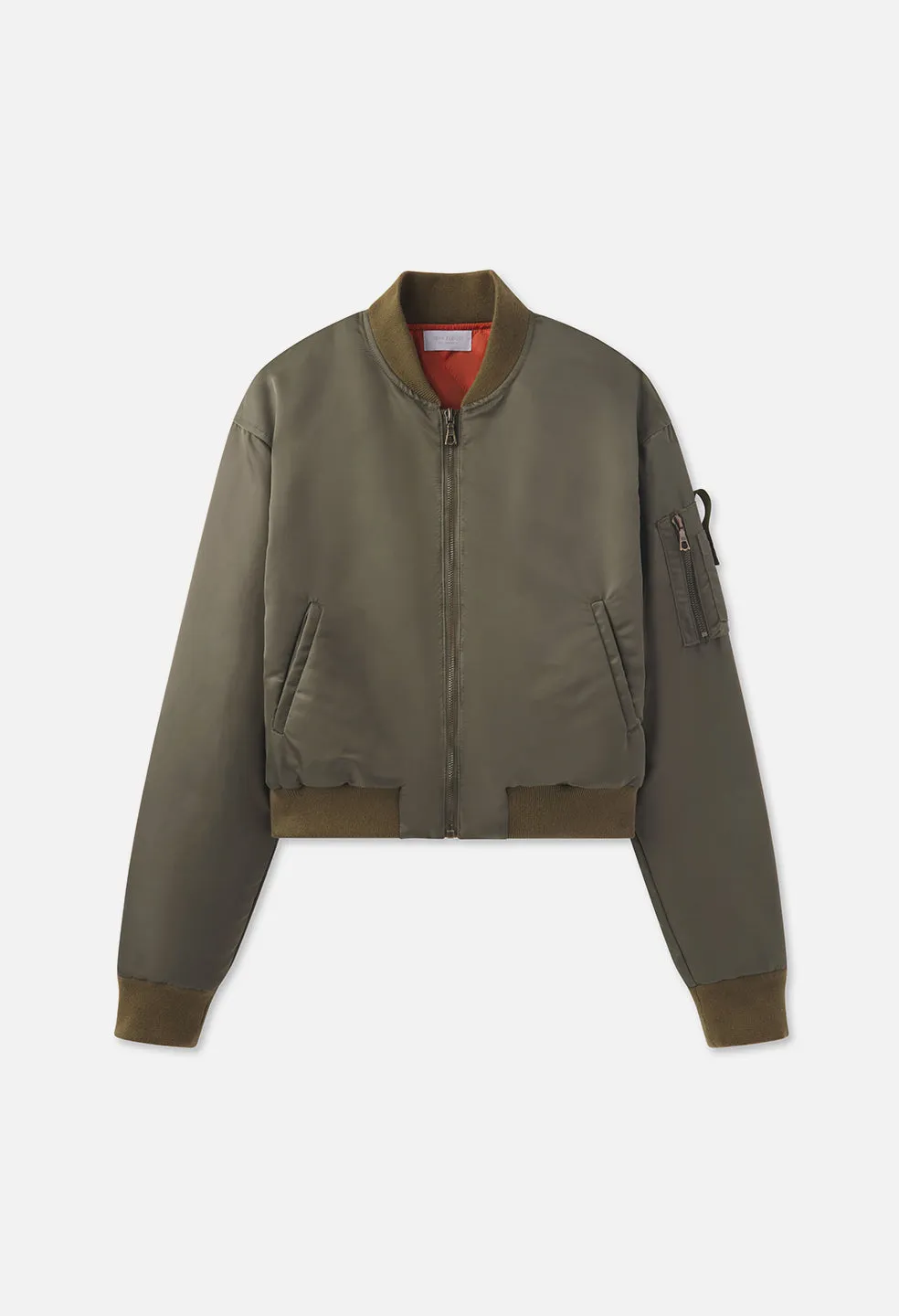 Hunter Cropped Bomber / Olive