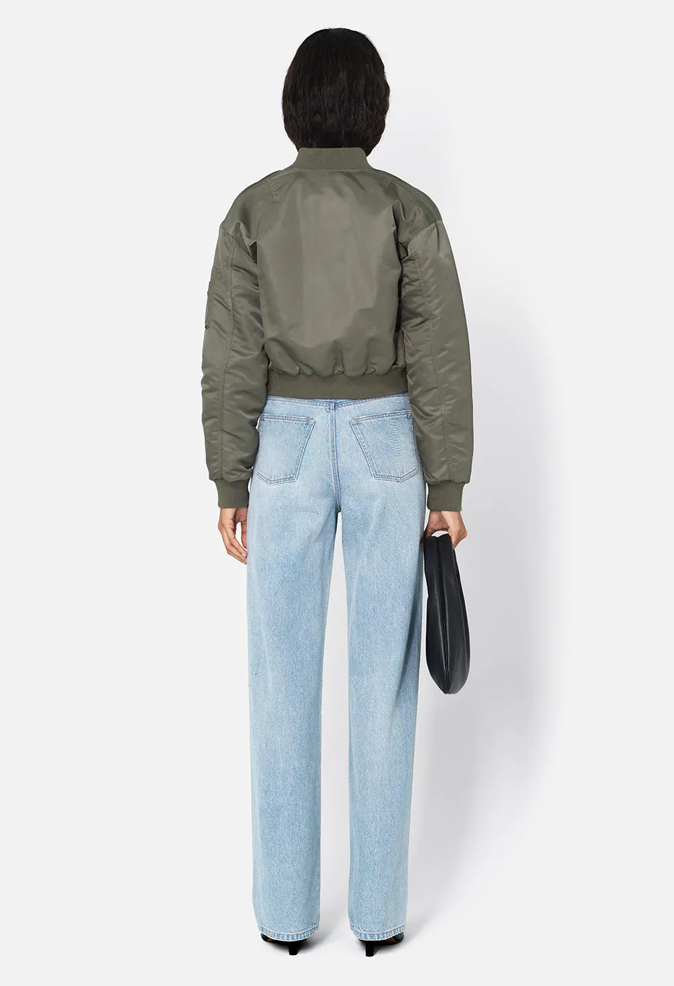 Hunter Cropped Bomber / Olive