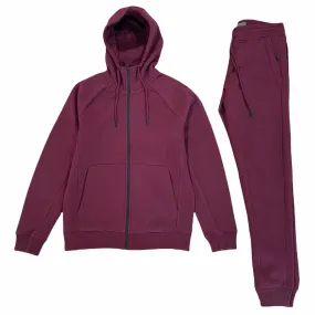 Jordan Craig Uptown Hoodie & Jogger Set (Wine) 86201S