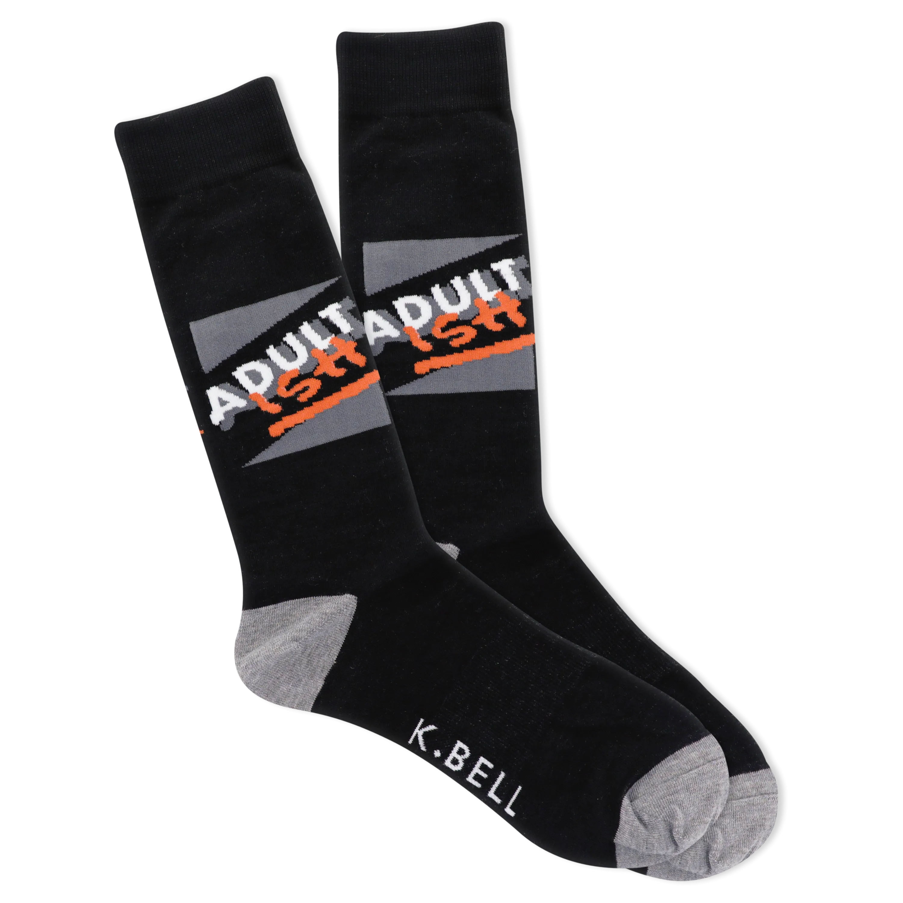 K.Bell Men's Adultish Crew Sock