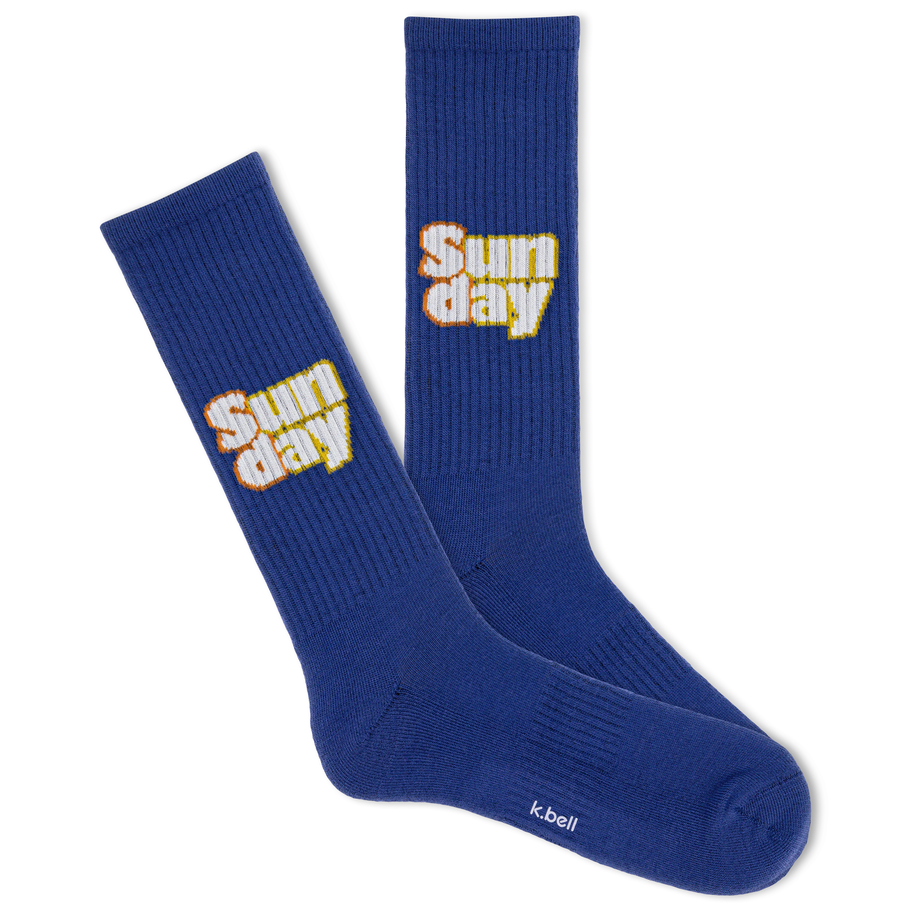 K.Bell Men's Sunday Funday Active Crew Sock