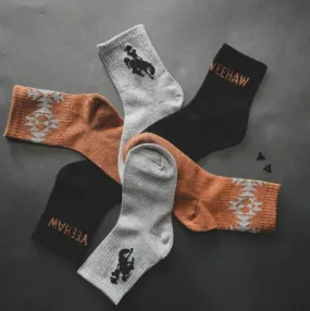 KIDS   3 pack Western SOCKS