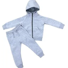 Kids Jordan Craig Uptown Hoodie & Jogger Set (Heather Grey) 86201SK