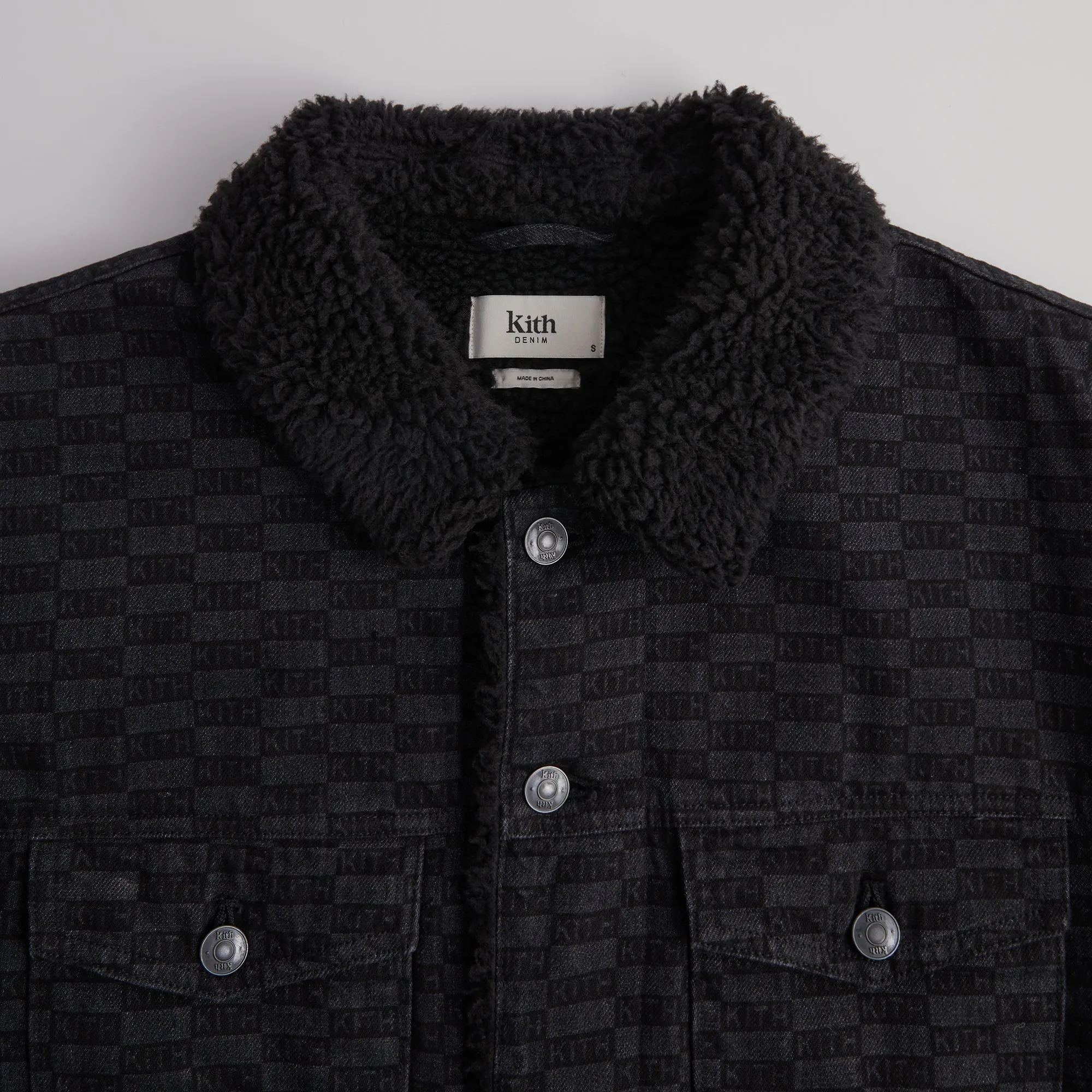 Kith Sherpa Lined Centre Jacket - Black