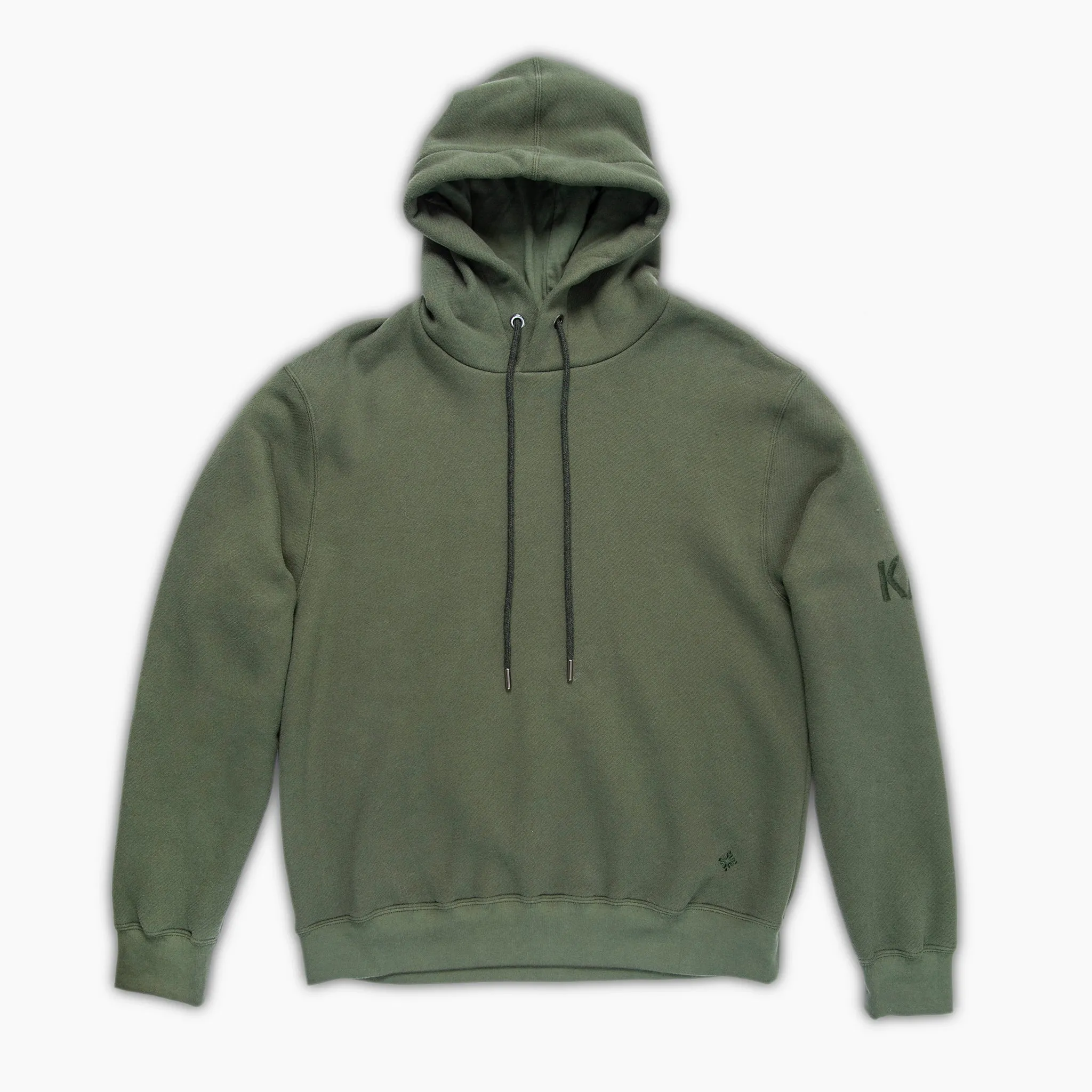 Kyle long-sleeved cotton-cashmere fleece hoodie