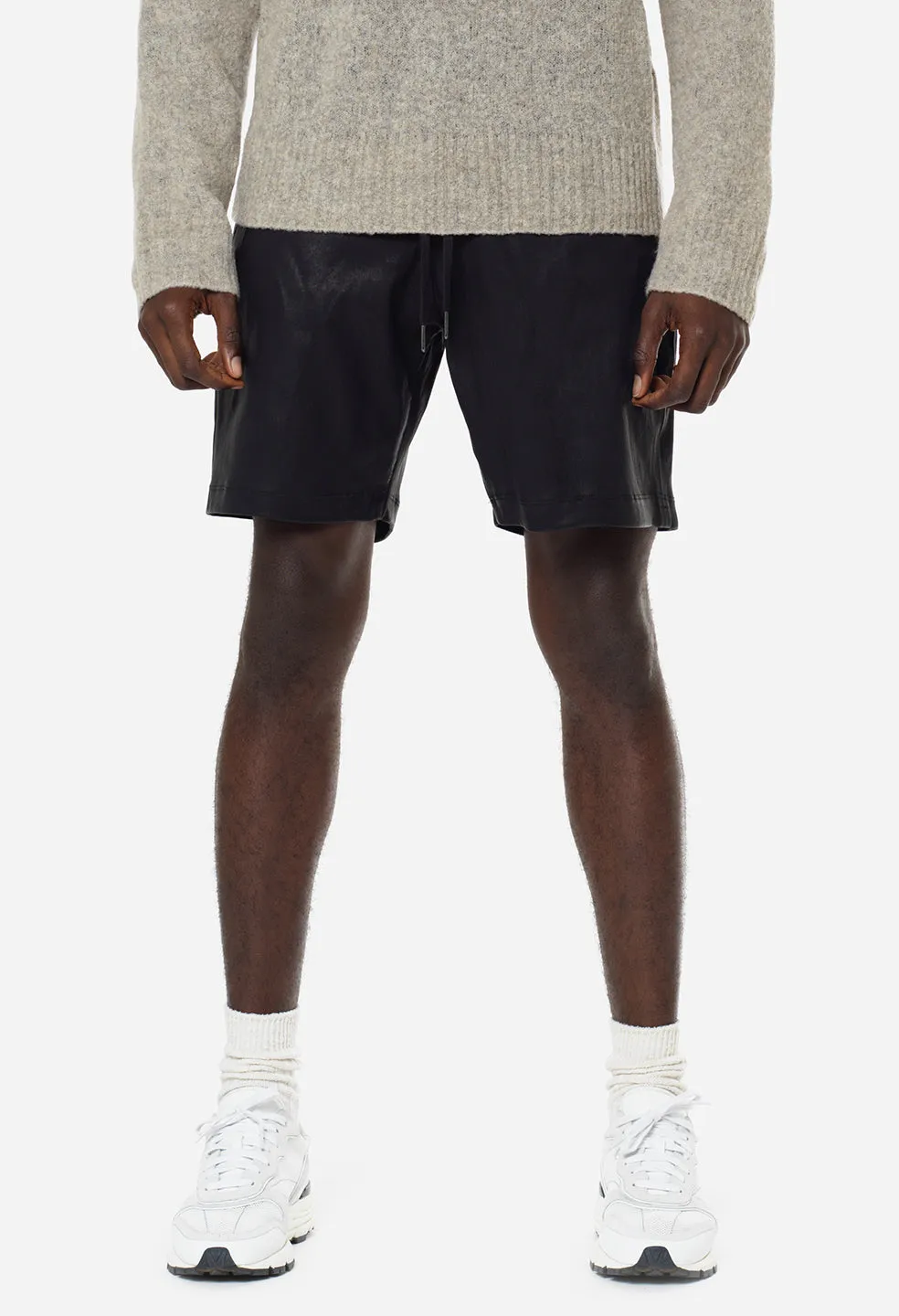 Leather LA Shorts / Black