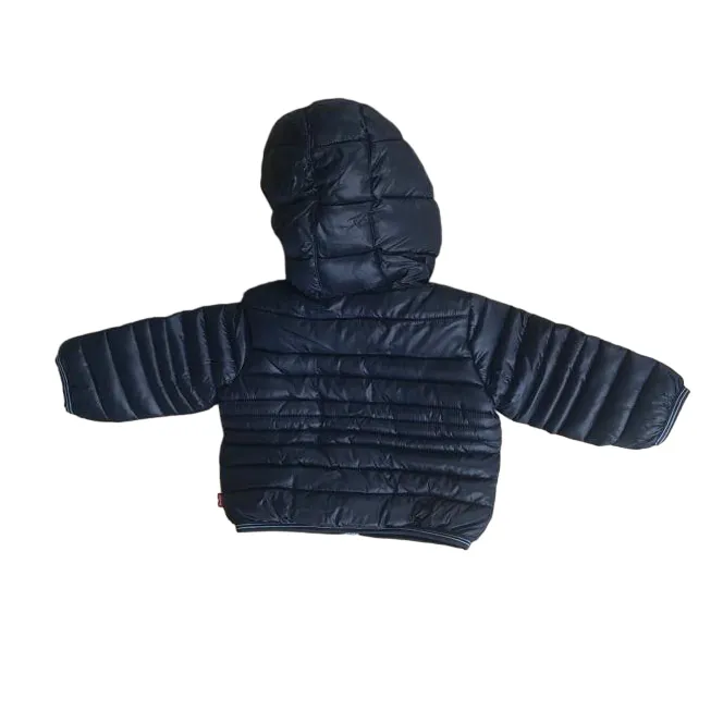 Levi's Kids Sherpa-lined children's hooded down jacket 6EF434 8EF434-C8D blue