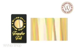 Light Gold Holographic Nail Transfer Foil (HL-03)