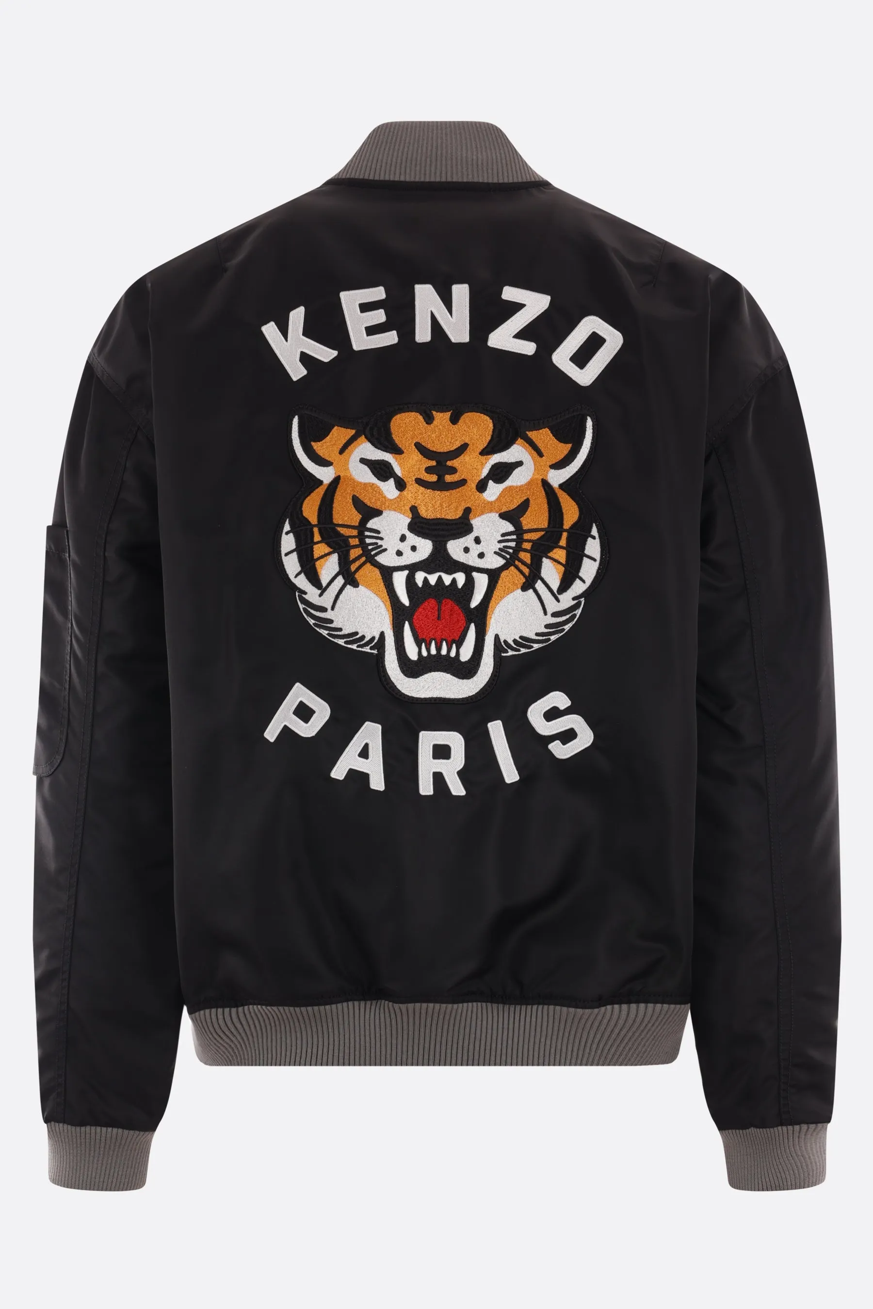 Lucky Tiger nylon padded bomber jacket