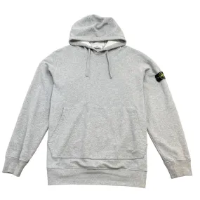 Men's Applique Logo Hoodie Grey Size XXXL