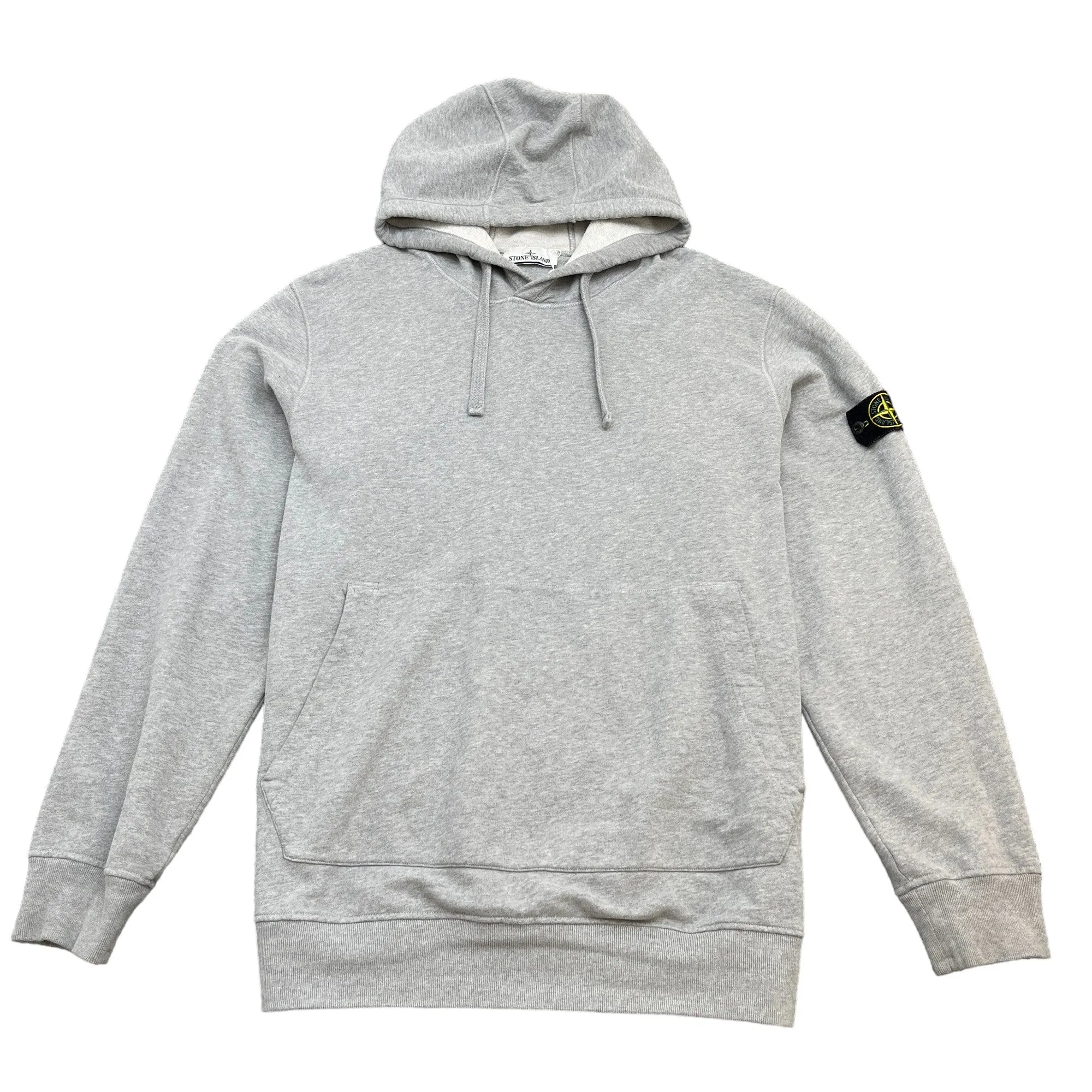 Men's Applique Logo Hoodie Grey Size XXXL