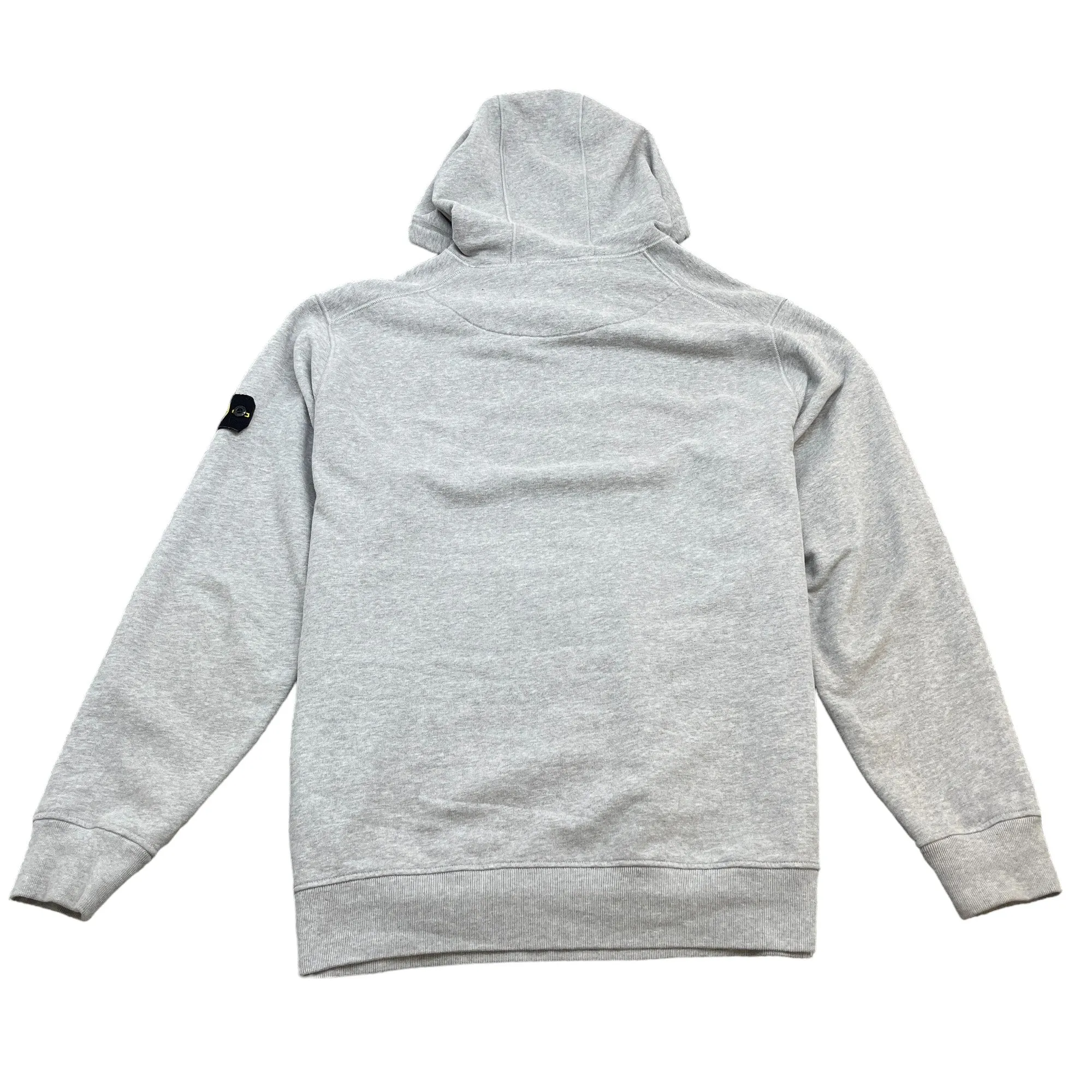 Men's Applique Logo Hoodie Grey Size XXXL