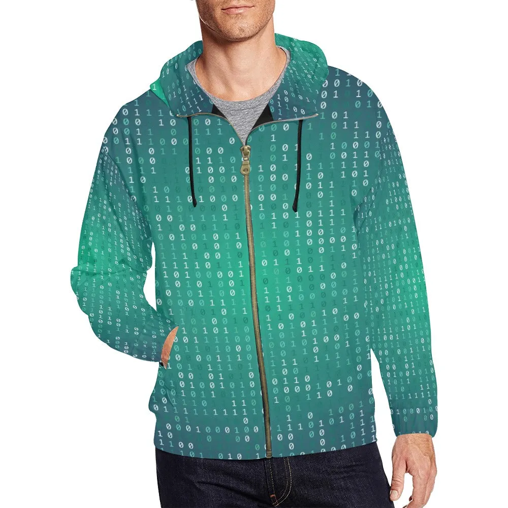 Men's Classic Zip Hoodie - E Green