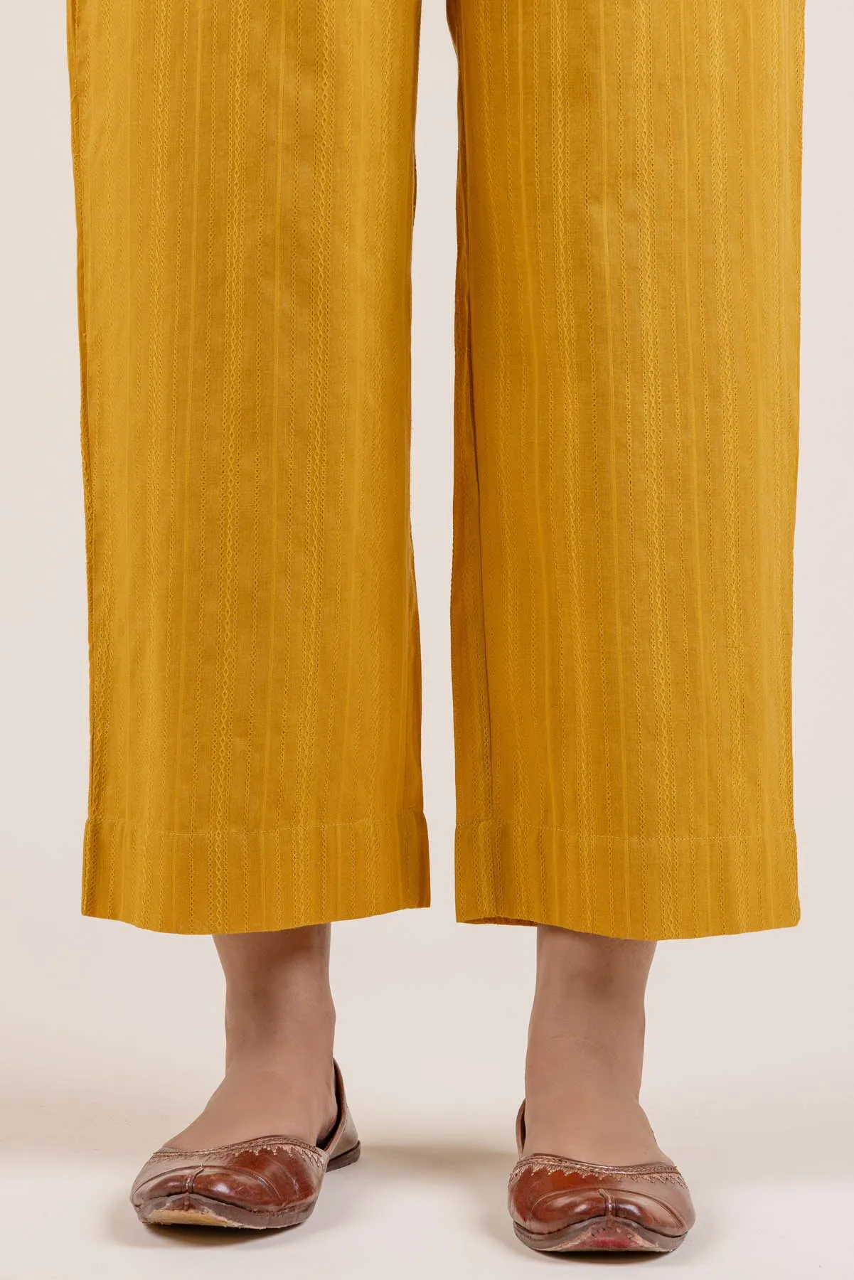 Mustard Dobby Trousers